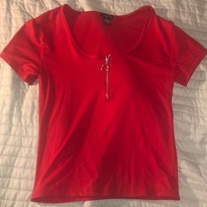 Rue 21 zip front shirt. NEVER WORN